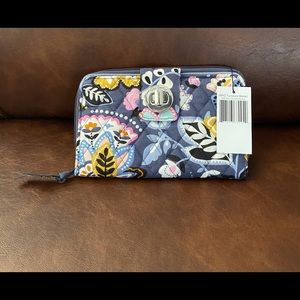 Vera Bradley Turnlock Wallet-Charmont Meadow NEW!